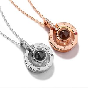 Silver Plated, and Rose Gold necklace